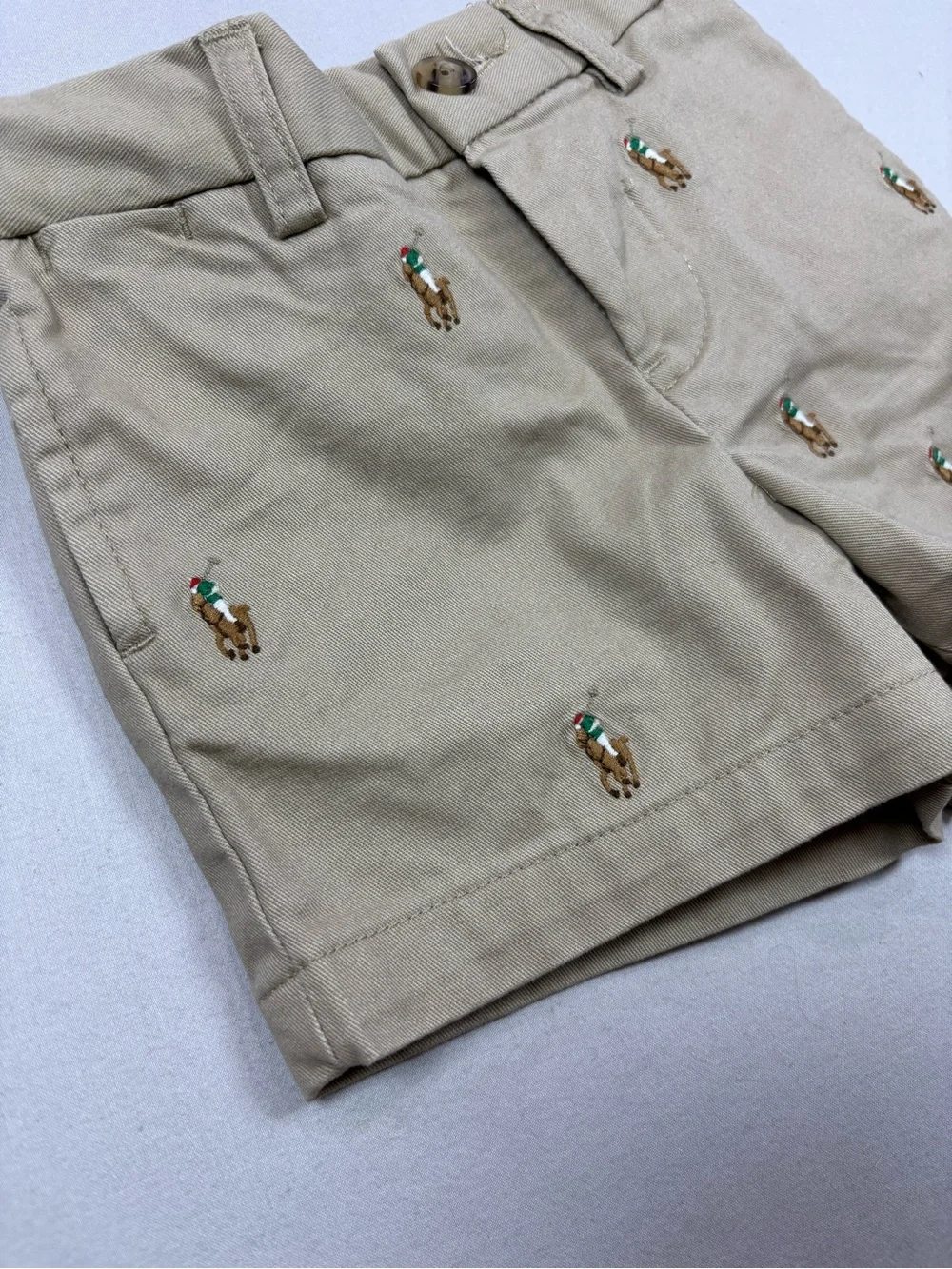 Ralph Lauren Polo Pony Stretch Chino Short Baby Boy 3 Month Preppy New England